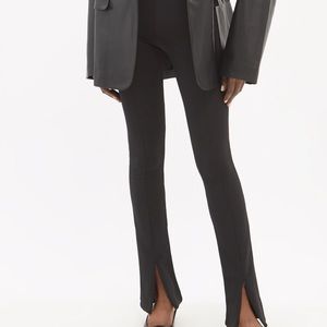 Frankie Shop Reya Black Split Hem Flared Legging Pants - Sz L